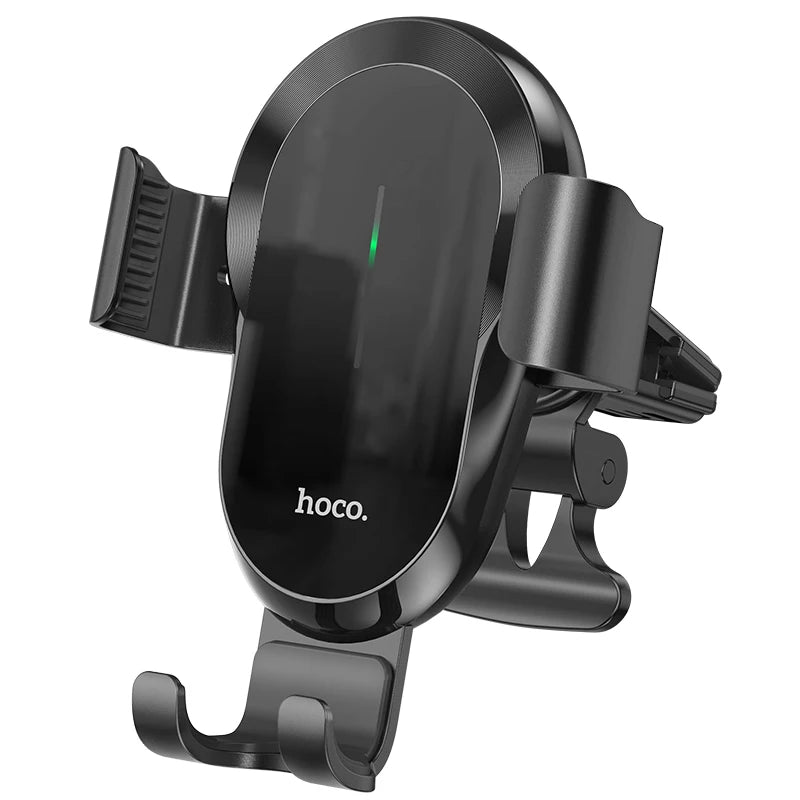 Black car phone holder with 'hoco.' branding on a white background