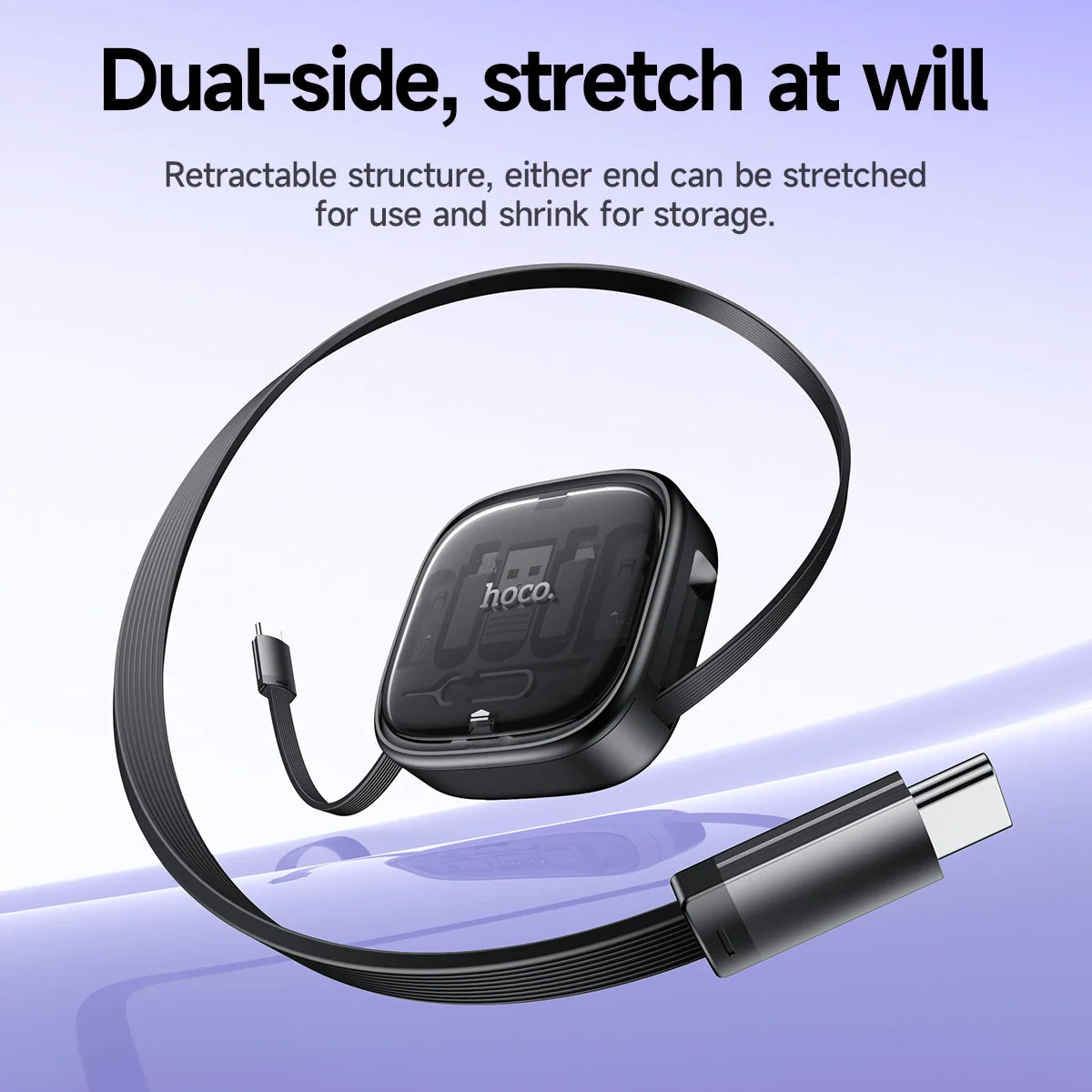 HOCO U140 6-in-1 Retractable Charging Cable Kit 60W