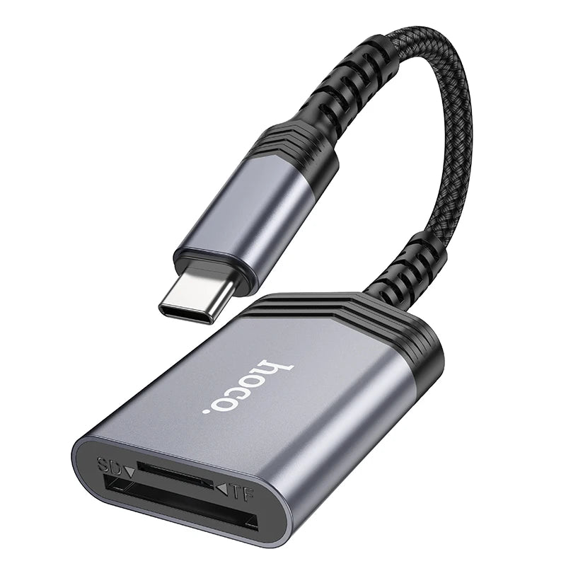 HOCO UA25 USB-C OTG 2-in-1 Card Reader for SD and MicroSD