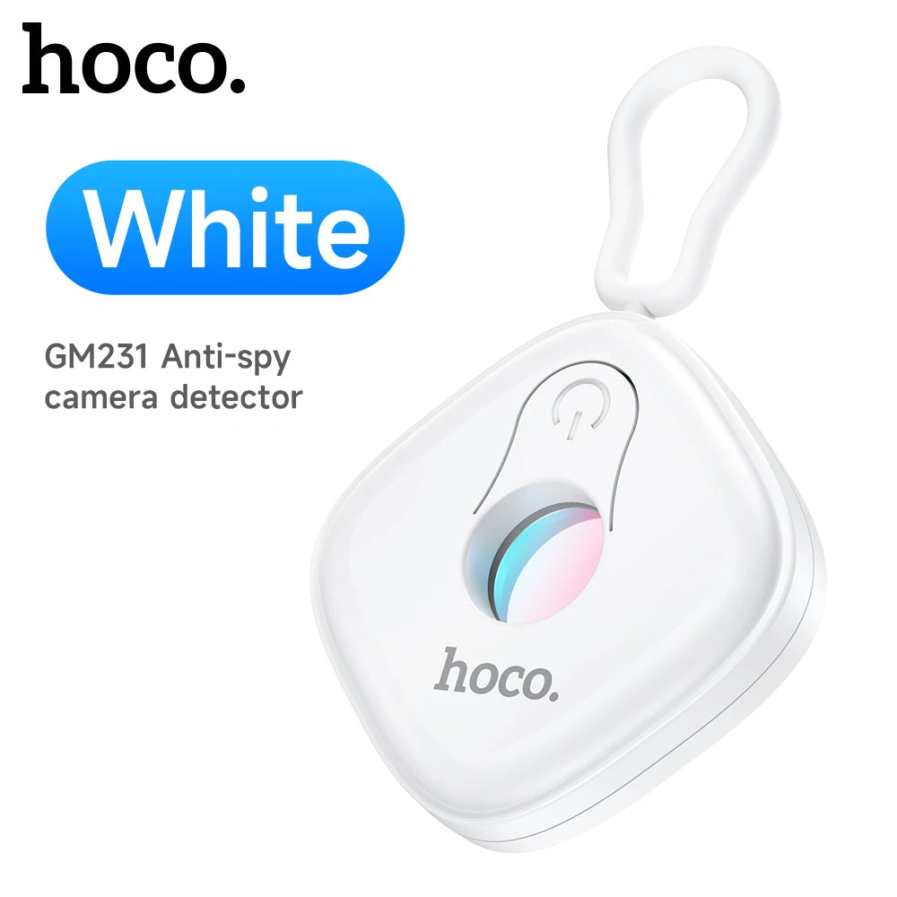 White anti-spy camera detector with 'hoco.' branding on a white background