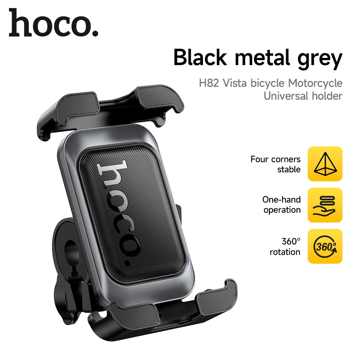 HOCO H78 Bicycle & Motorcycle Phone Mount with 360° Rotation