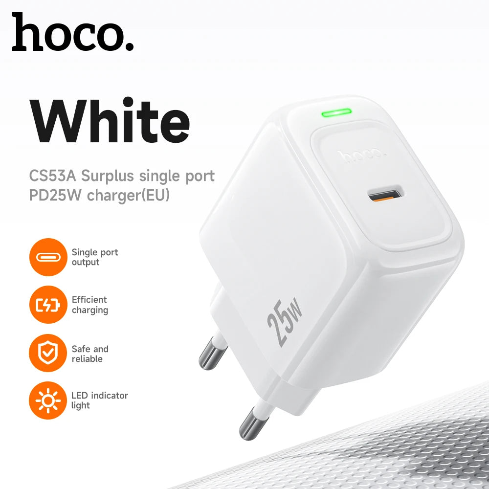 HOCO CS53A USB-C PD 25W Wall Charger