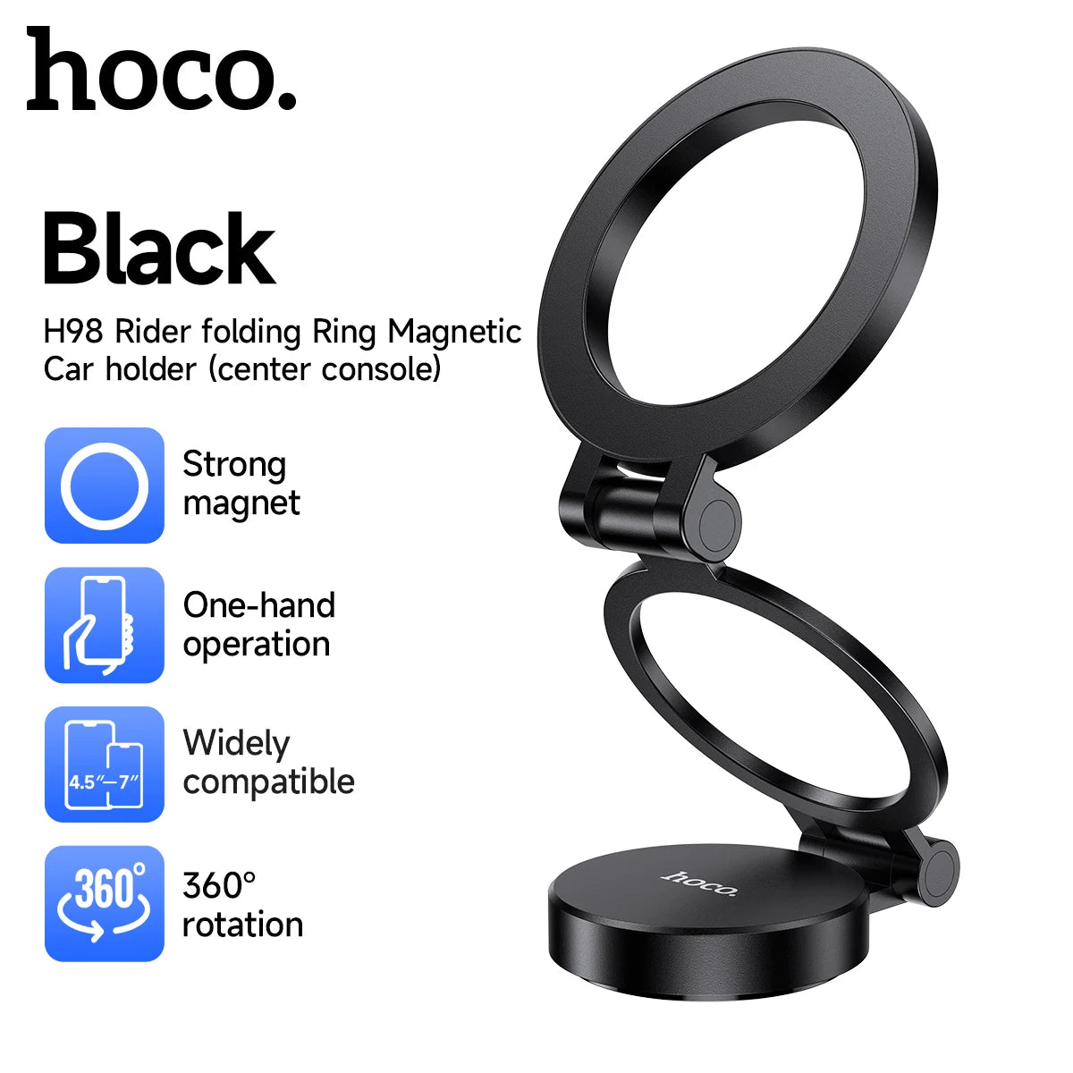 HOCO H98 Foldable Magnetic Car Phone Mount