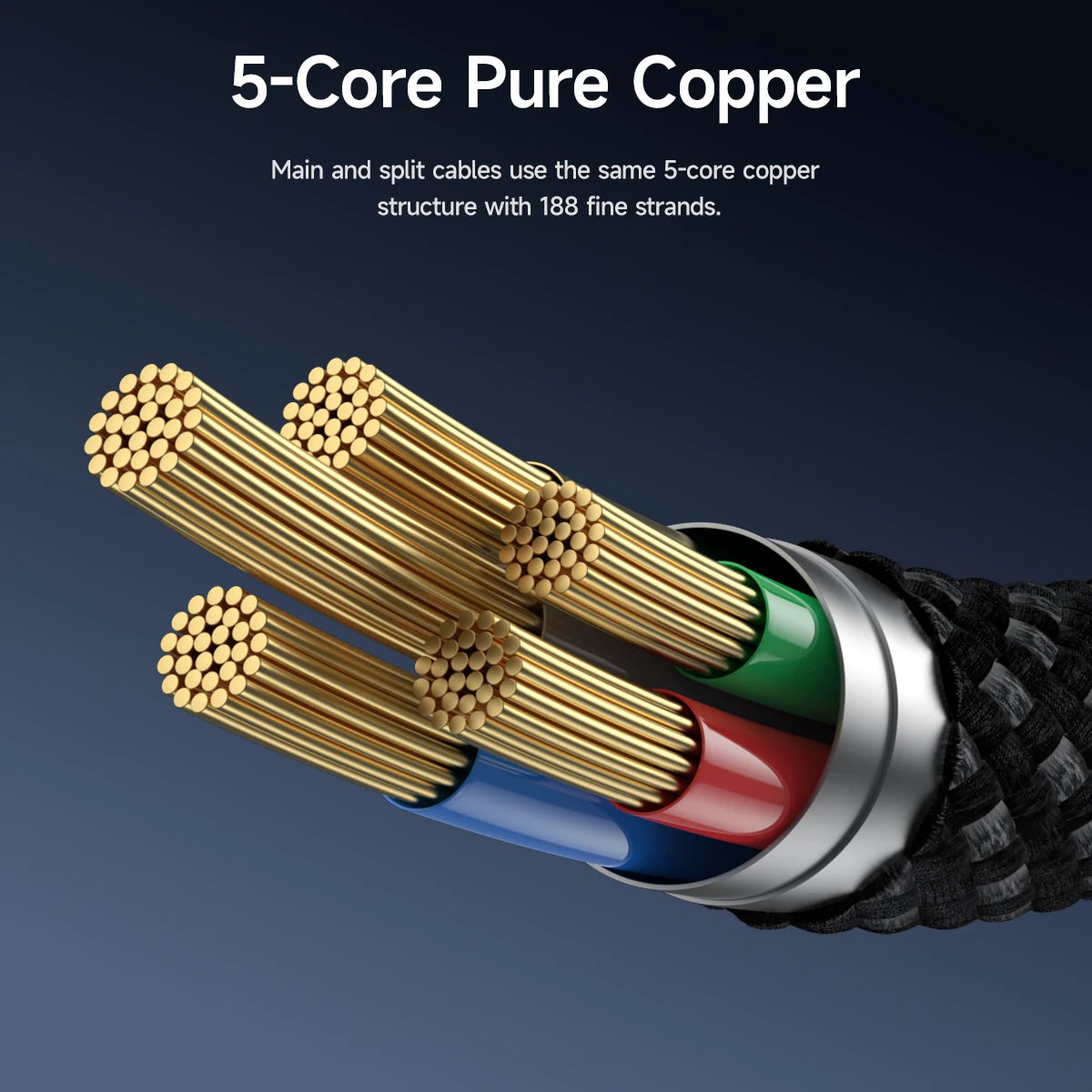 HOCO U156 100W Dual USB-C Charging Cable with TFT Display