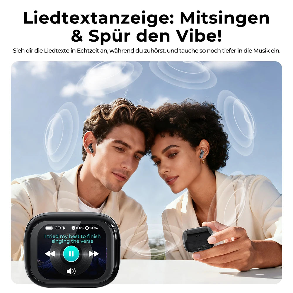 HTC NE68 AI Translation Earbuds with Smart Display