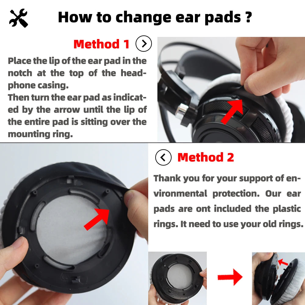 Replacement Earpads for HOCO W10 Headphones