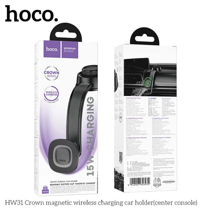 HOCO HW31 Magnetic Wireless Car Charger Mount 15W