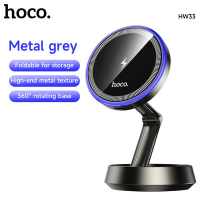 HOCO HW33 Magnetic Wireless Car Charger Mount 15W