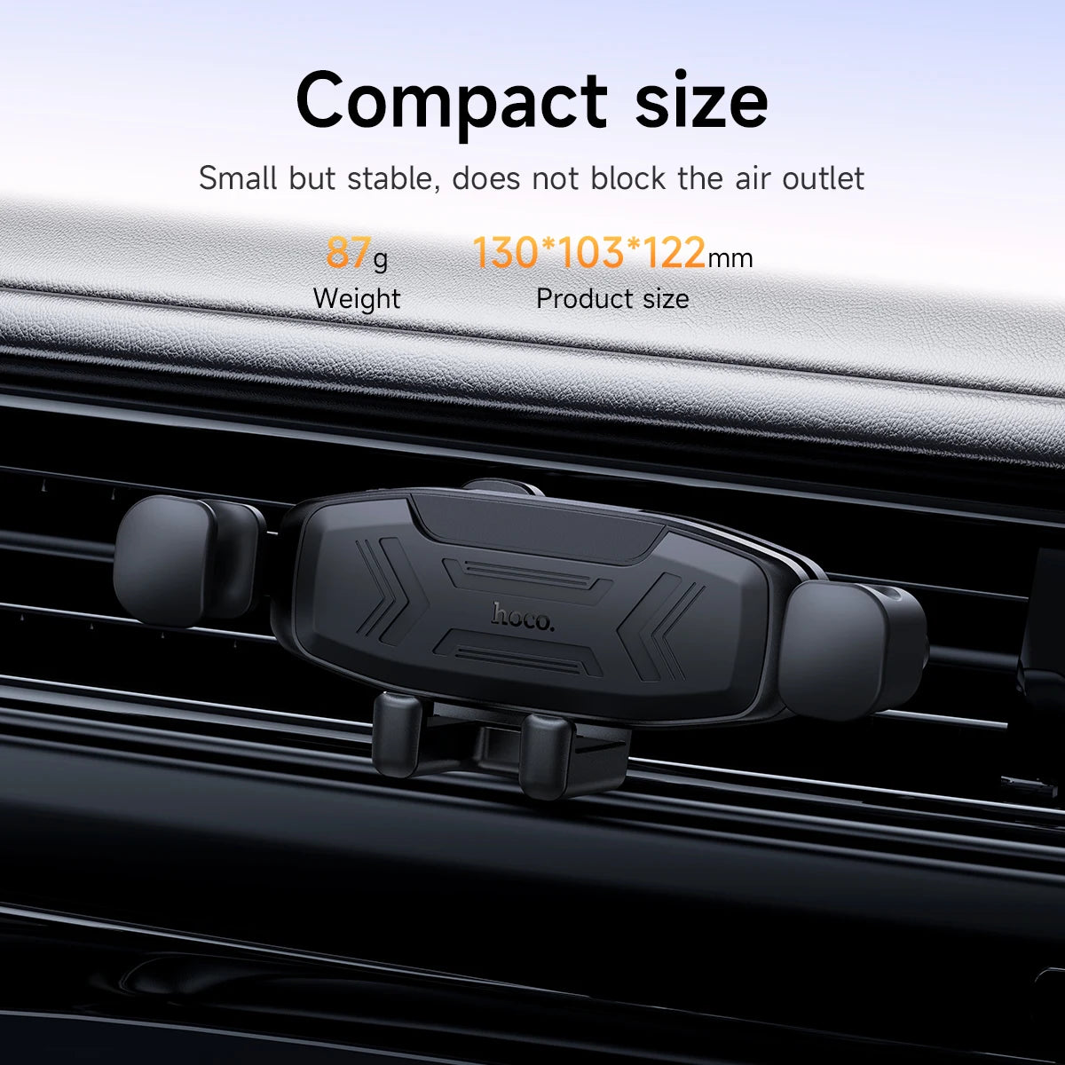HOCO H66 Gravity Car Air Vent Phone Holder – 360° Rotation