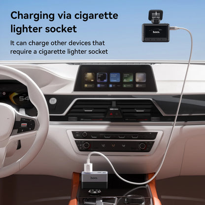 HOCO Z65A 165W Car Charger with PD45W and Cigarette Lighter Port