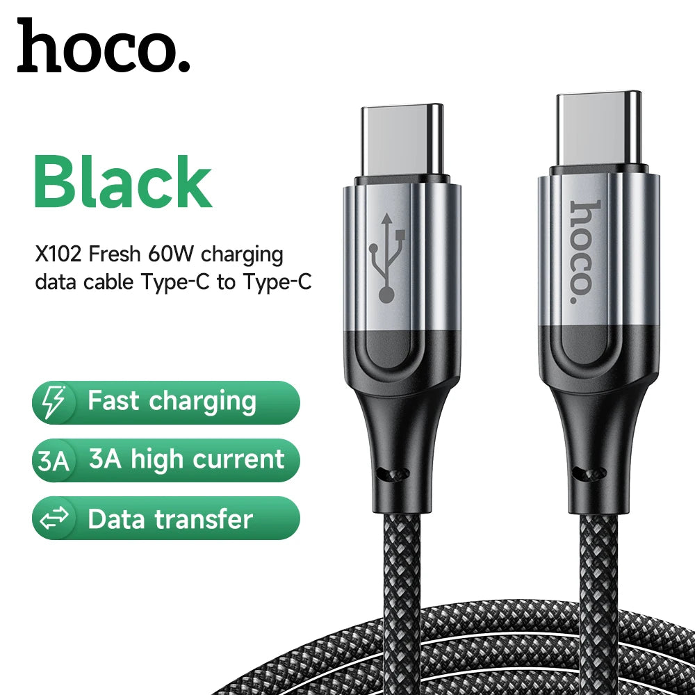 HOCO X102 USB-C to USB-C 60W Fast Charging Cable