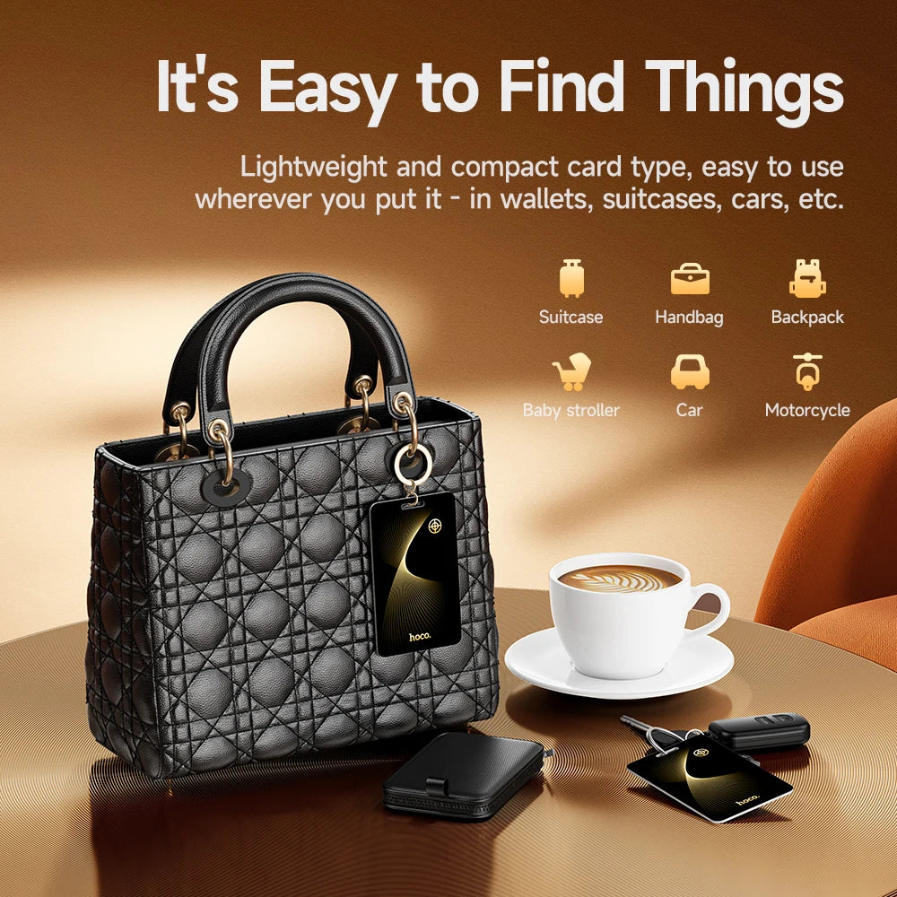 HOCO E92 Smart GPS Card Tracker – Find My Compatible Anti-Lost Device