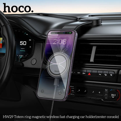 HOCO HW29 Magnetic Wireless Car Charger 15W