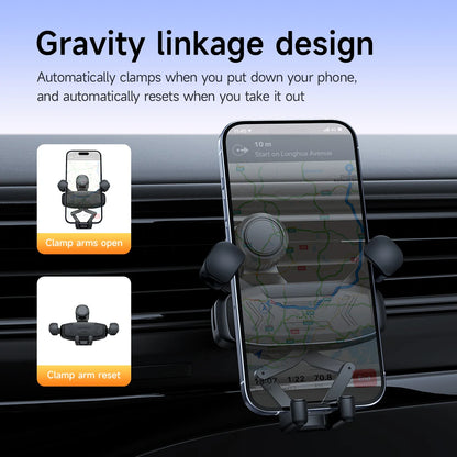 HOCO H66 Gravity Car Air Vent Phone Holder – 360° Rotation