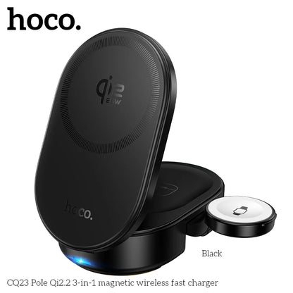 HOCO CQ23 Qi2 3-in-1 Magnetic Wireless Charger
