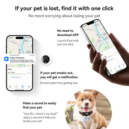 HOCO E91C Smart Pet Tracker with Apple Find My