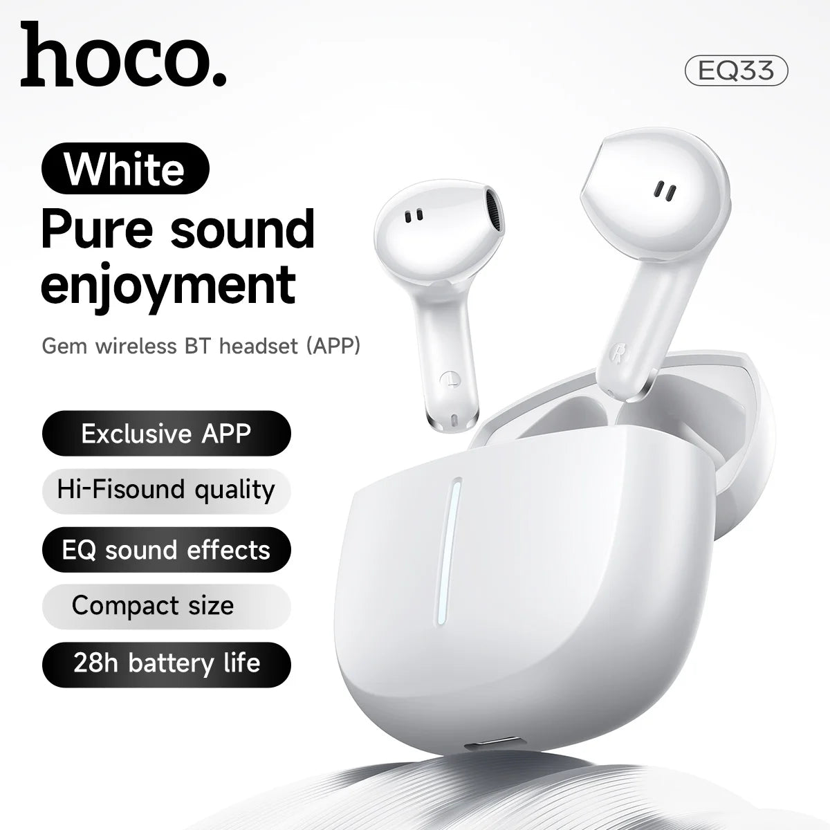 HOCO EQ33 App-Controlled True Wireless Earbuds