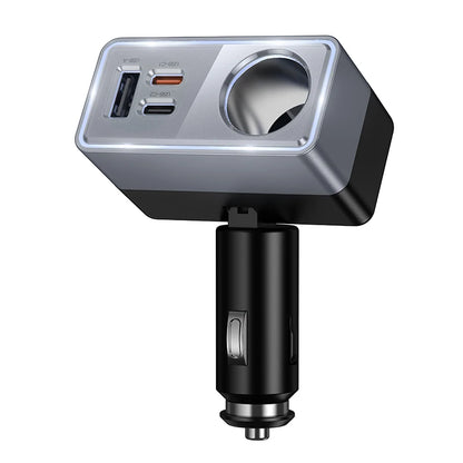 HOCO Z65A 165W Car Charger with PD45W and Cigarette Lighter Port