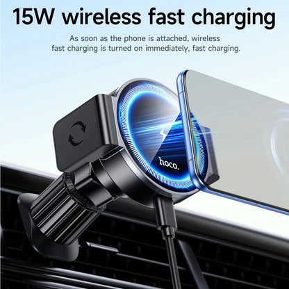 HOCO HW35 Magnetic Wireless Car Charger Mount 15W