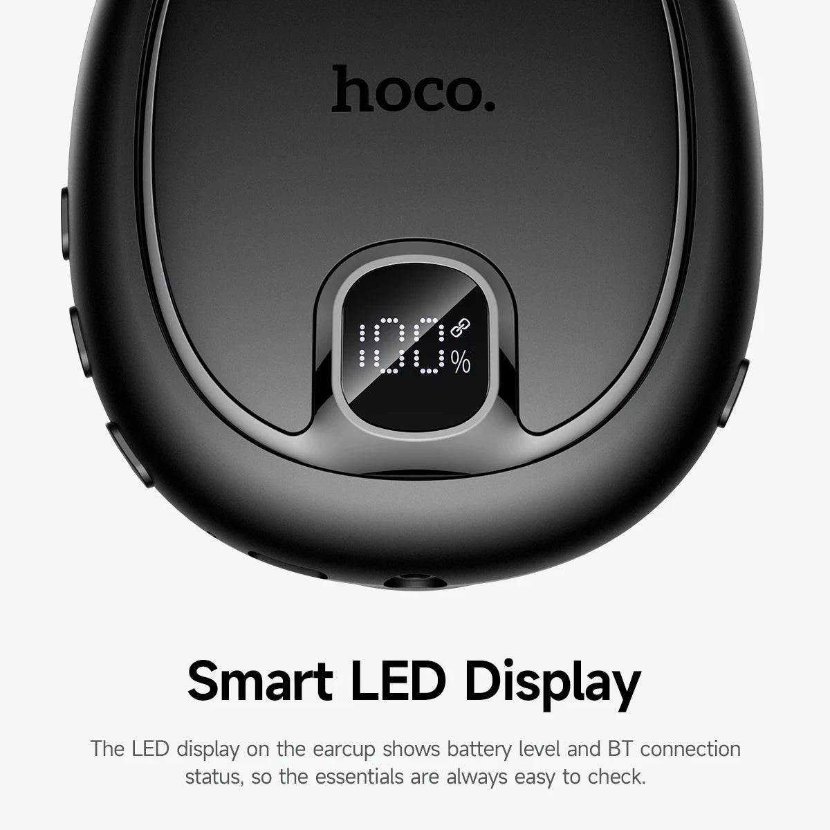 HOCO W76 ANC Wireless Headphones with Smart Display