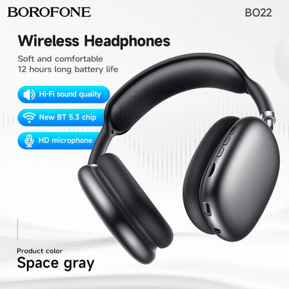 BOROFONE BO22 Hi-Fi Bluetooth Over-Ear Headphones