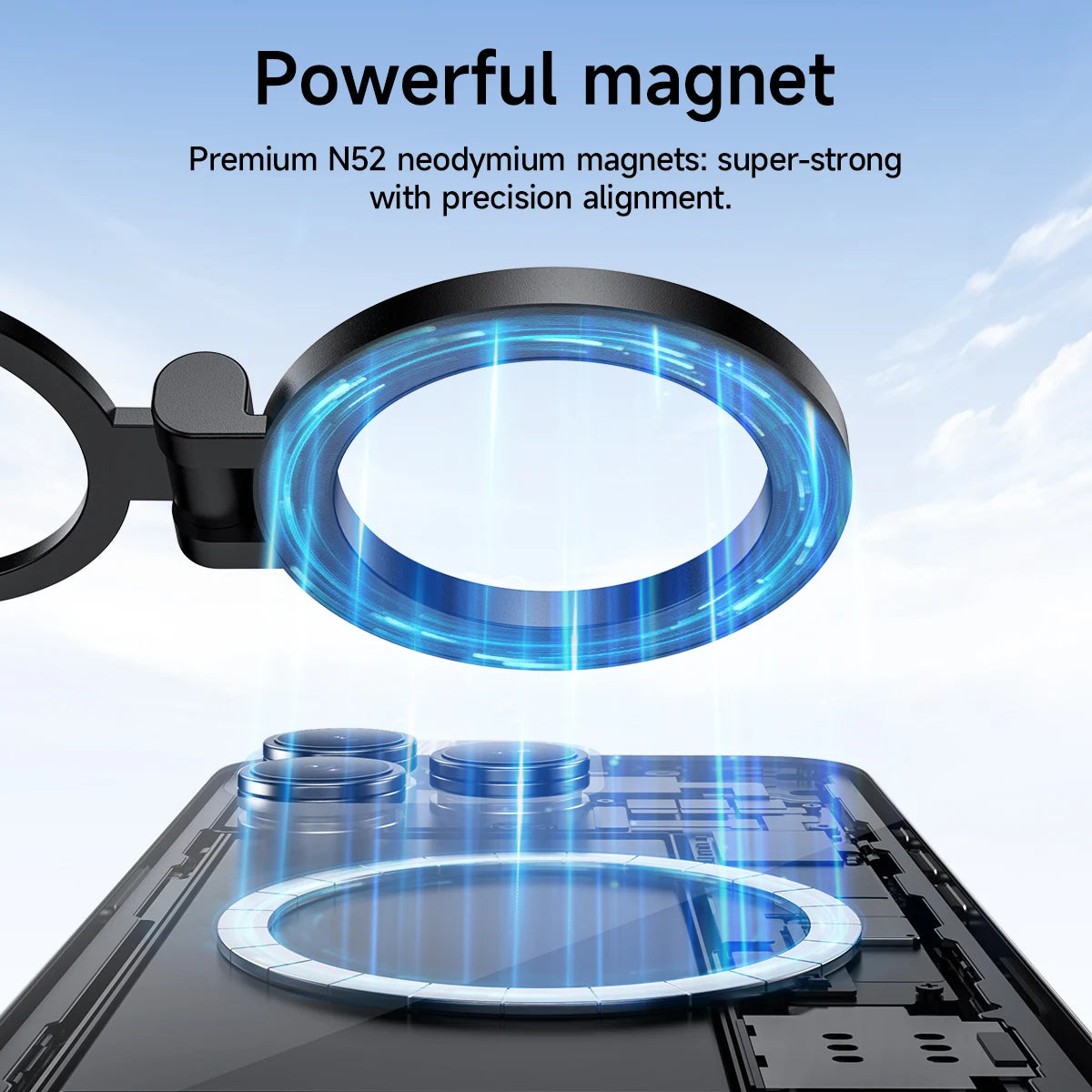HOCO H98 Foldable Magnetic Car Phone Mount