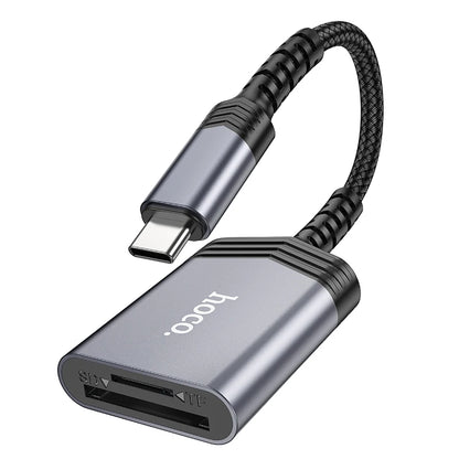 HOCO UA25 USB-C OTG 2-in-1 Card Reader for SD and MicroSD