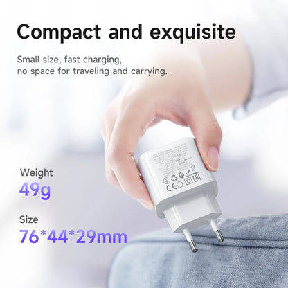 HOCO CS55A Dual Port PD 30W + QC 3.0 Wall Charger
