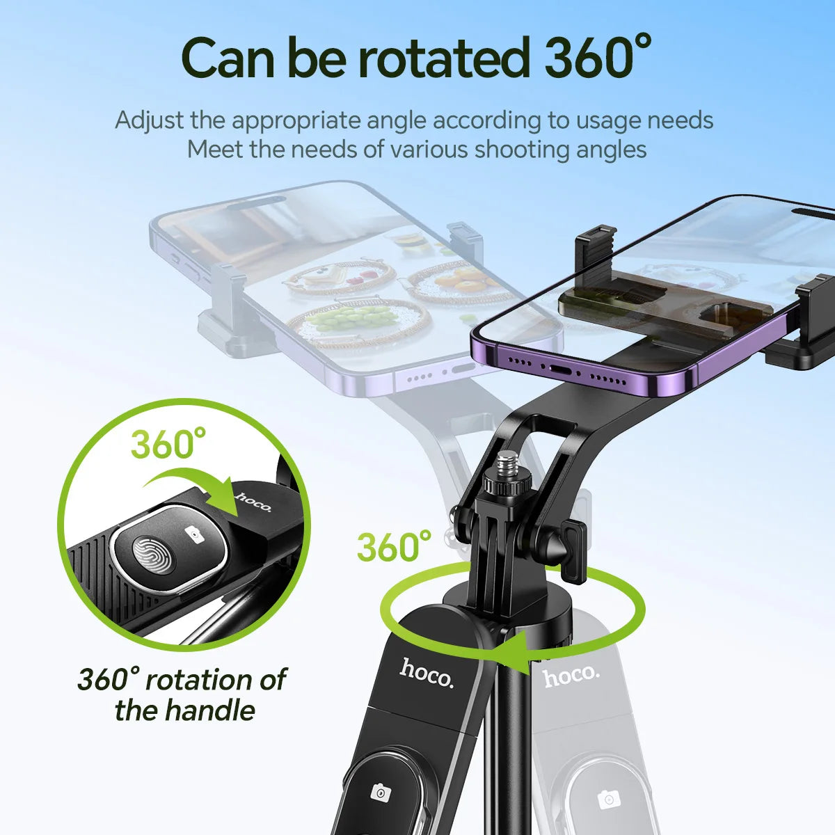 HOCO K22 Extendable Tripod with Bluetooth Remote