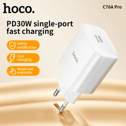 HOCO C76A Pro 30W USB-C PD Fast Charger