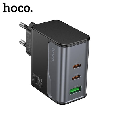 HOCO CS75A 70W GaN Charger with 2 USB-C and USB-A
