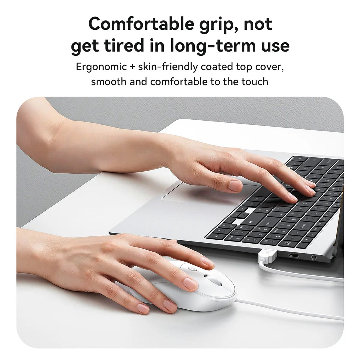 HOCO GM13 Silent Wired USB Mouse 1600 DPI