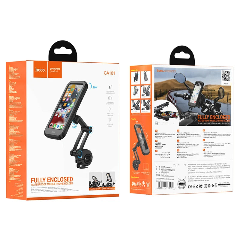 HOCO CA101 Waterproof Bike & Motorcycle Phone Mount