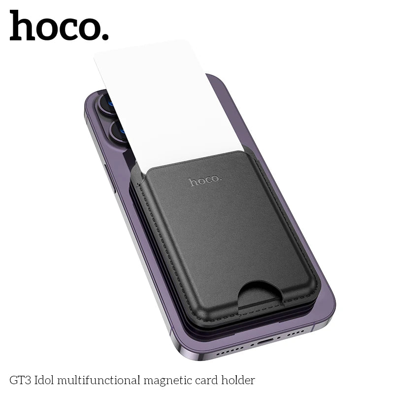 hoco. GT3 Idol multifunctional magnetic card holder on a white background