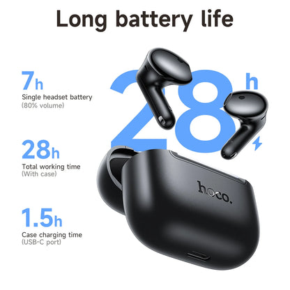 HOCO EQ38 App-Controlled Semi-In-Ear Wireless Earbuds