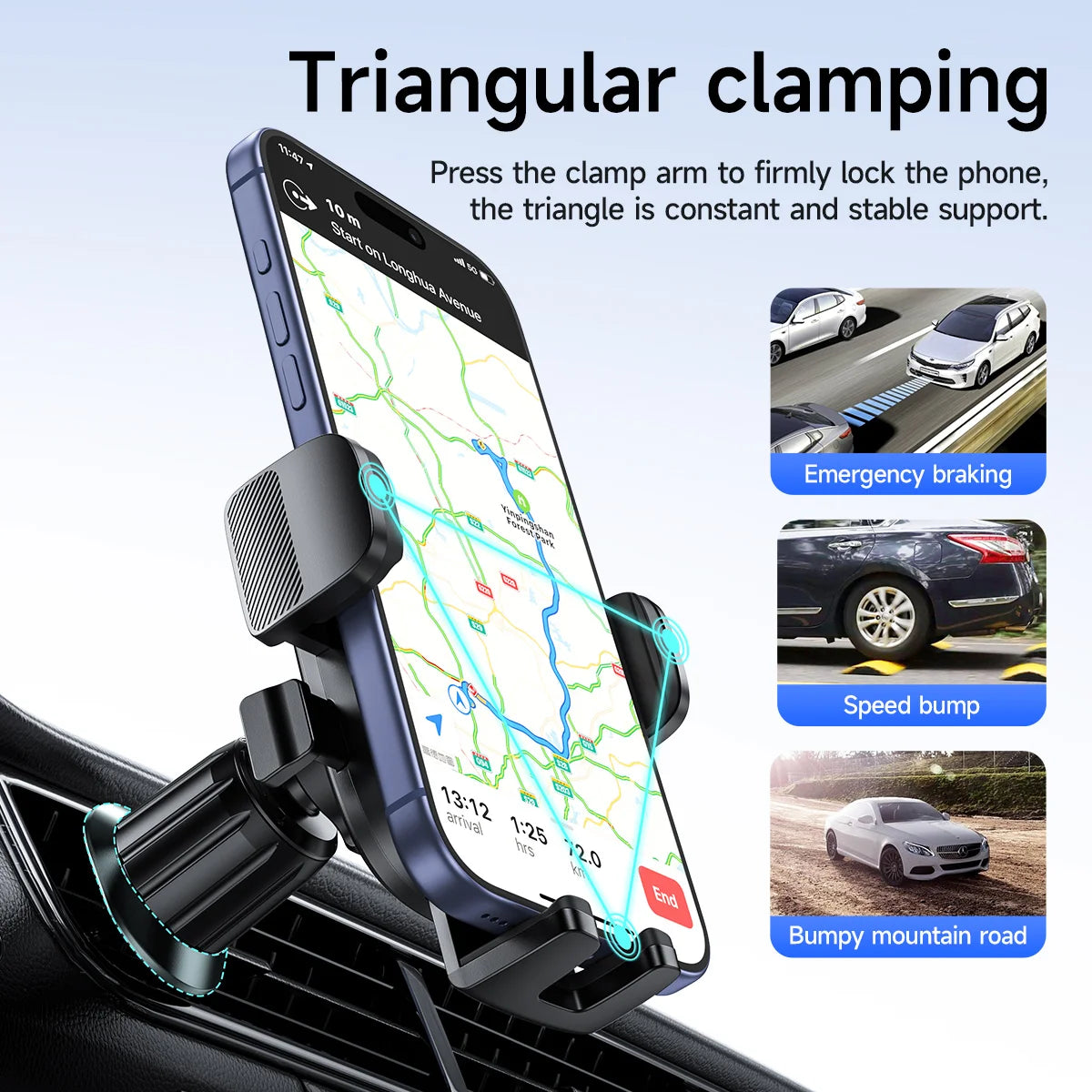 HOCO H75 Automatic Air Vent Car Phone Holder