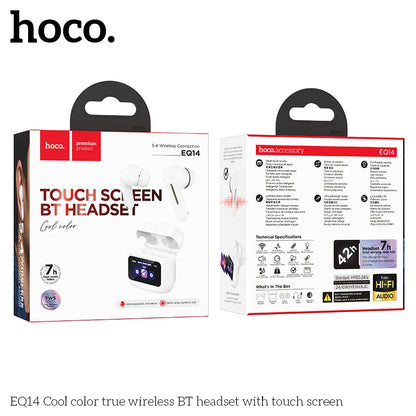 HOCO EQ14 Smart Touchscreen Wireless Earbuds