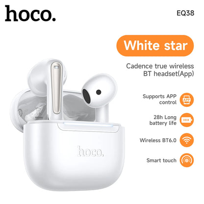 HOCO EQ38 App-Controlled Semi-In-Ear Wireless Earbuds