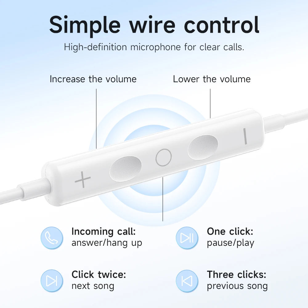 HOCO M109 Wired In-Ear Earphones with Microphone (3.5mm)