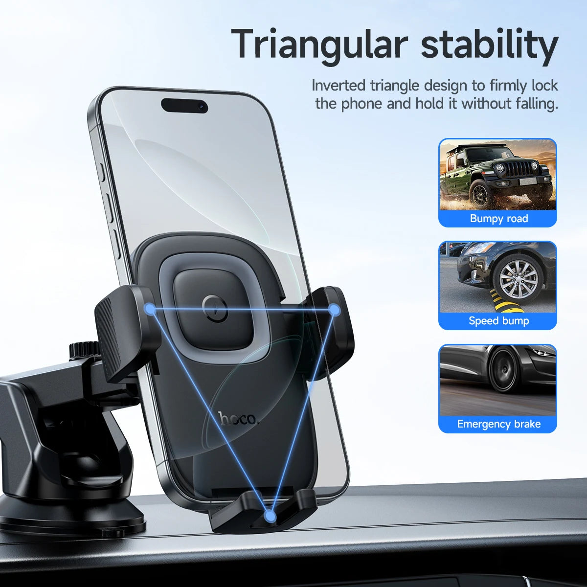 HOCO HW32 Signature Wireless Charging Car Mount