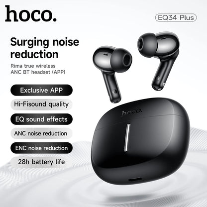 HOCO EQ34 Plus ANC App-Controlled Wireless Earbuds