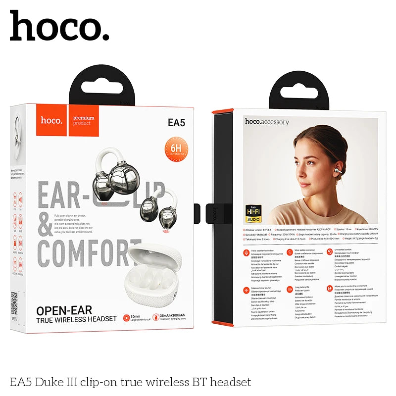 HOCO EA5 Open-Ear Clip Wireless Earbuds