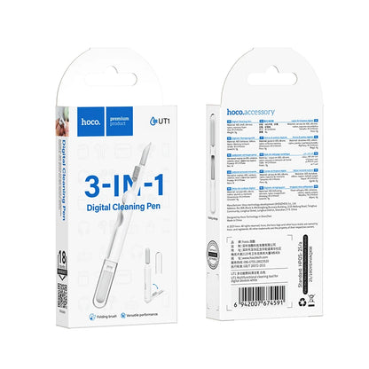 HOCO UT1 3-in-1 Cleaning Kit for AirPods and Bluetooth Earbuds