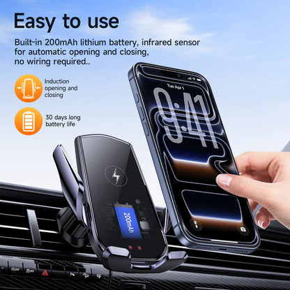 HOCO CA202 Plus 15W Smart Wireless Car Holder