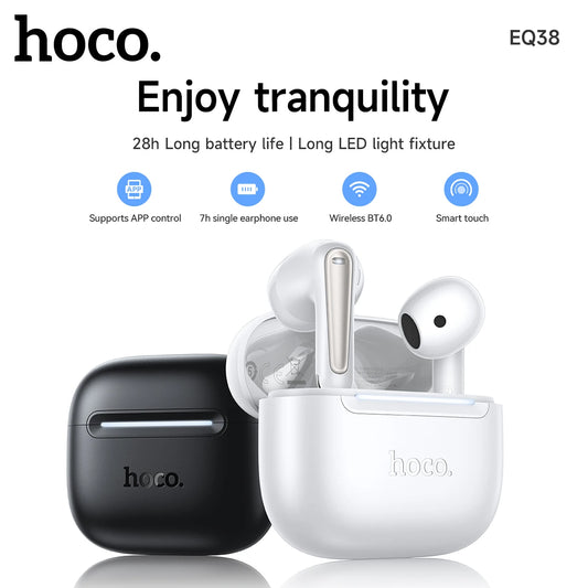 HOCO EQ38 App-Controlled Semi-In-Ear Wireless Earbuds