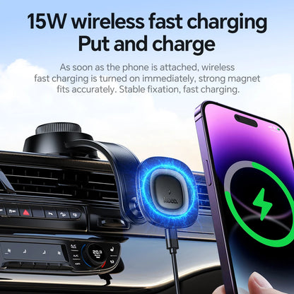 HOCO HW31 Magnetic Wireless Car Charger Mount 15W
