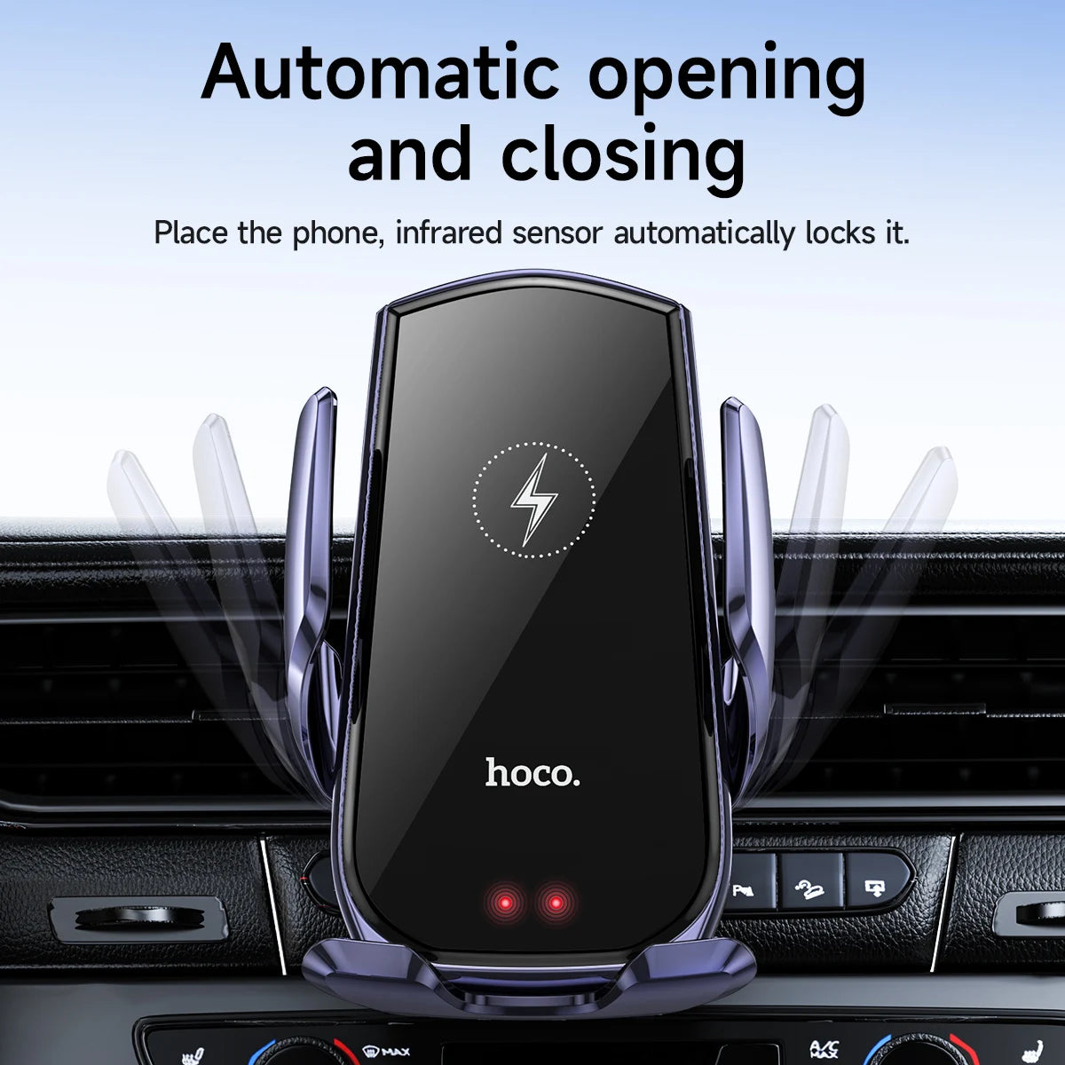 HOCO CA202 Plus 15W Smart Wireless Car Holder