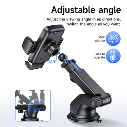 HOCO CA95 Suction Cup Car Phone Mount with Telescopic Arm