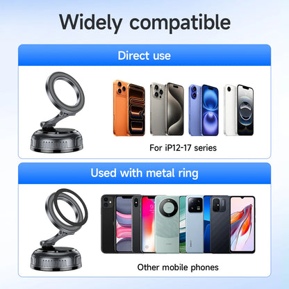 HOCO H92 Magnetic Car Phone Mount with Suction Cup and 360° Rotation