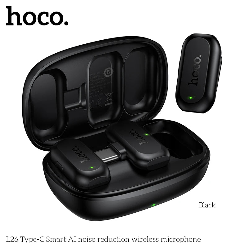HOCO L26 Wireless Lavalier Microphone for USB-C